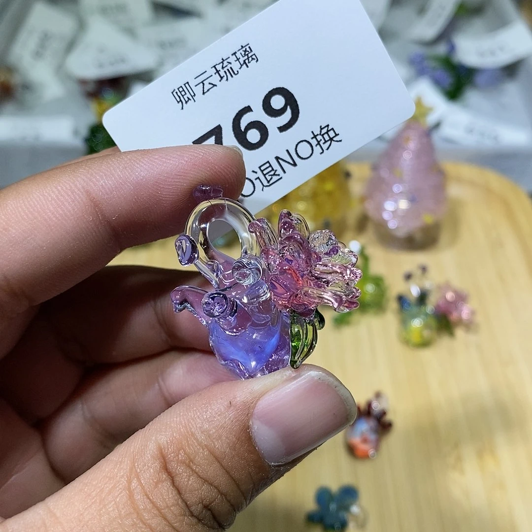 琉璃手工艺品769微瑕心脏