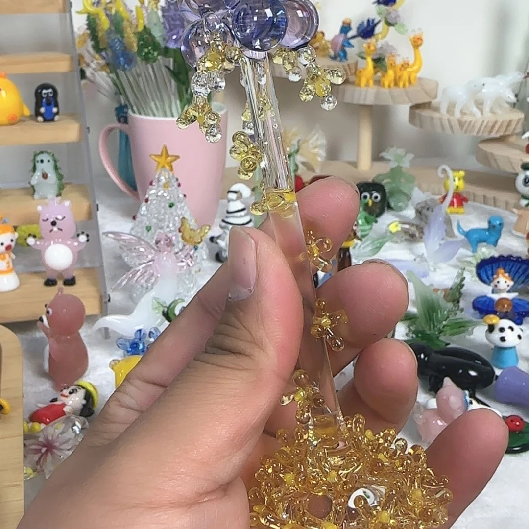 【闪购商品】琉璃手工艺品粉***群5