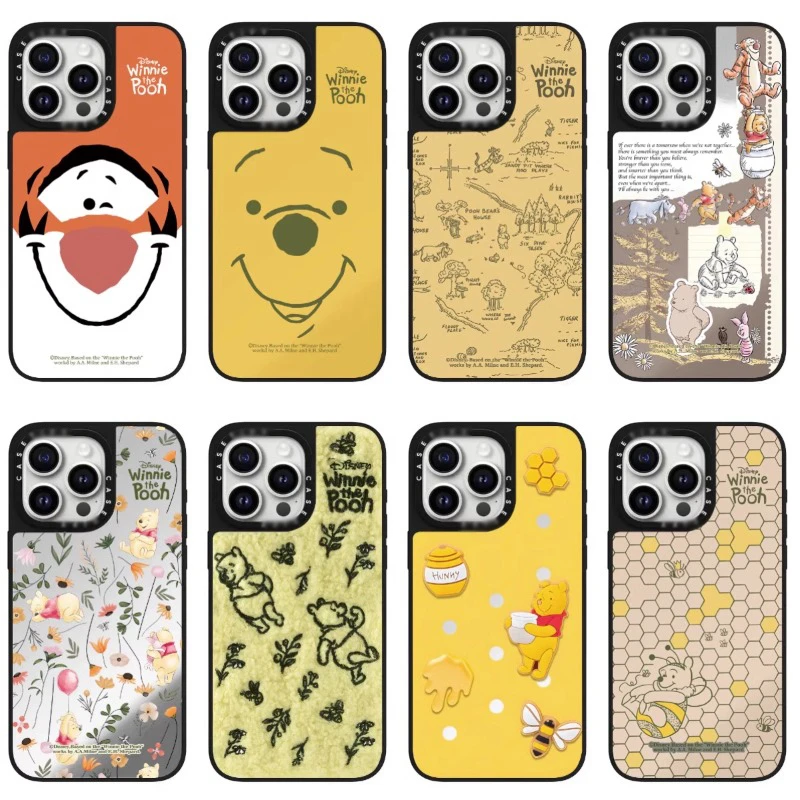 CASETi联名迪士尼小熊维尼适用iPhone苹果16Promax防摔手机壳镜面