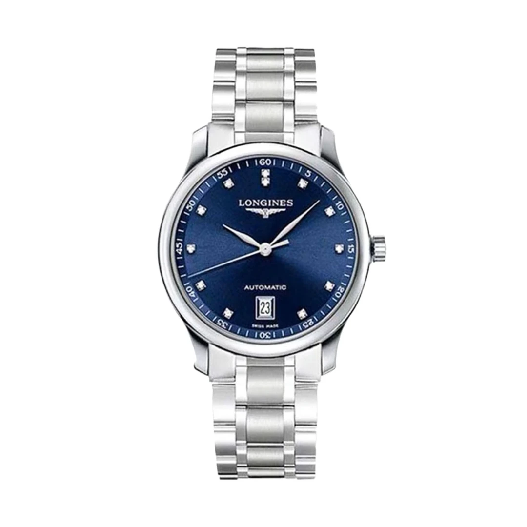 99新 Longines/浪琴 壹/名匠628钻石蓝盘/38.5表径男士