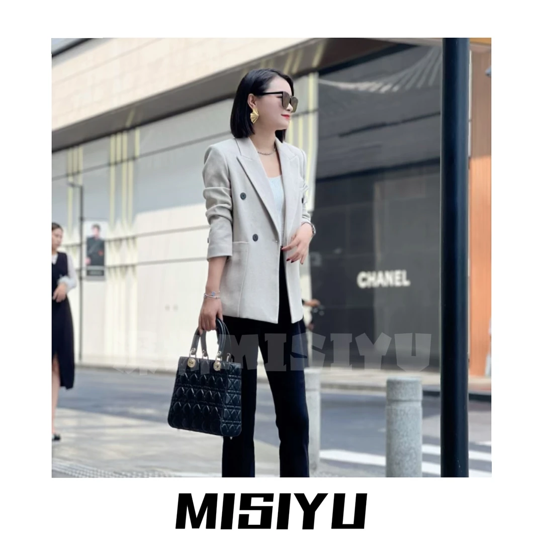 【MISIYU】大口袋羊毛 2024新品 轻奢气质冬羊毛西装外套JP88163