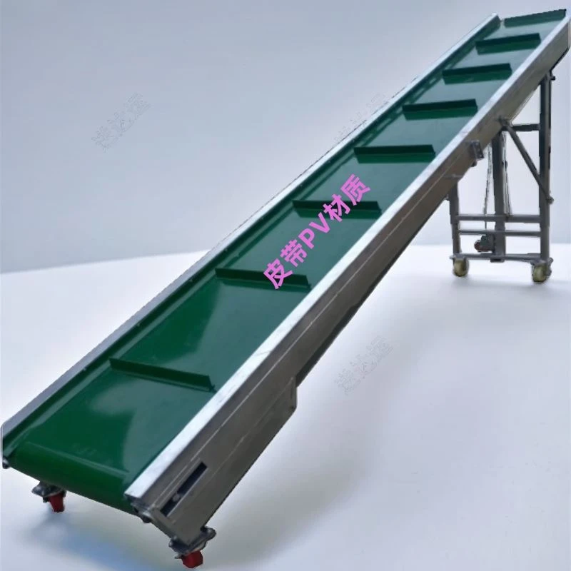 输送机折叠手摇装卸货流水线皮带小型定制传送带家用爬坡厂家直销