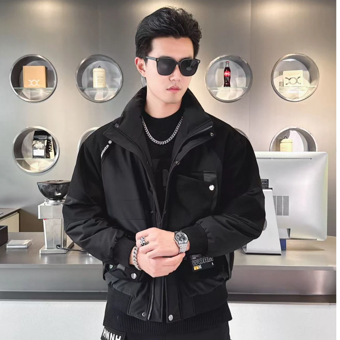 【羽绒】新款潮牌秋冬外套工装保暖加厚男士时尚休闲百搭潮流宽松