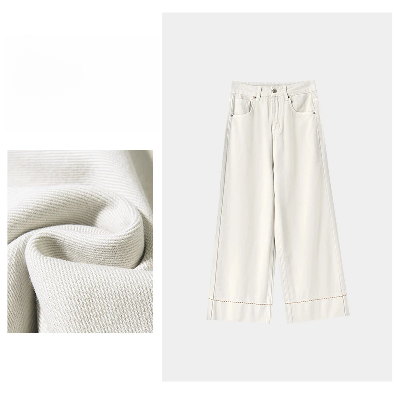 款休闲舒适时尚百搭女裤阔脚显瘦女 90289-6