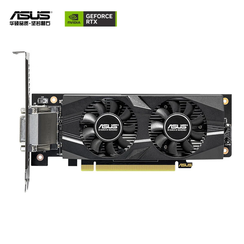 华硕 GeForce RTX3050-O6G-LP-BRK 3050半高刀卡迷你游戏电竞显卡