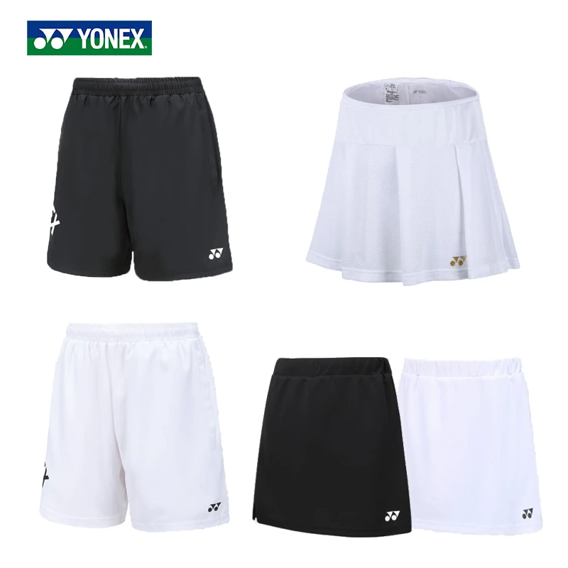 YONEX/尤尼克斯羽毛球女款短裤短裙吸汗透气速干女士运动裤运动裙