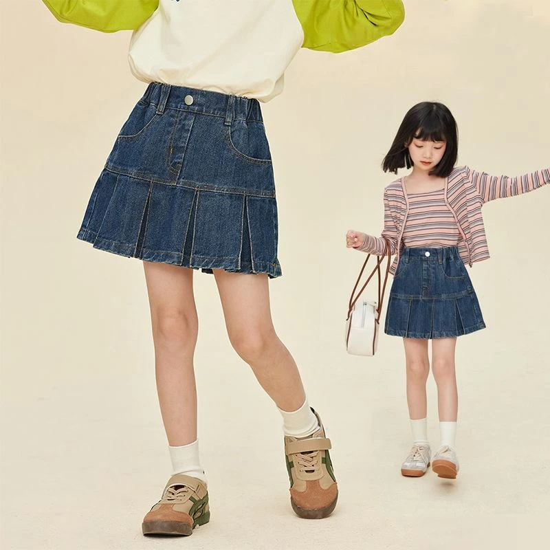 童装2023儿童服装女童夏装新款潮流洋气流行时尚半身百褶裙公主裙