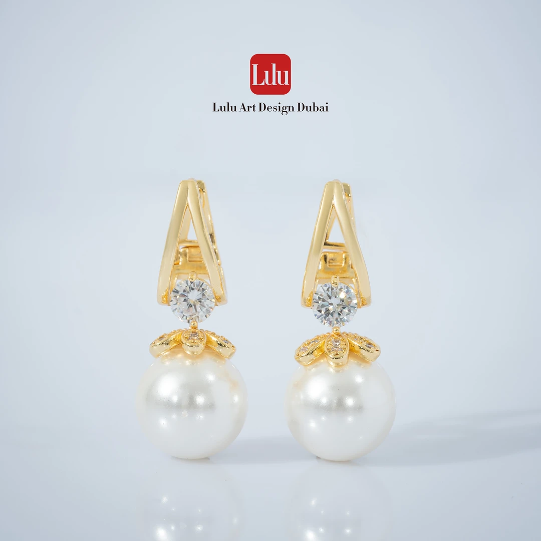 铜合金耳饰 迪拜LULU【朱美拉】秋冬法式优雅气质时尚14m耳环E37