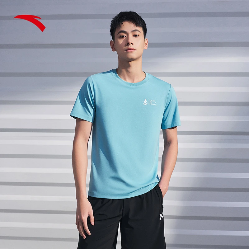 安踏（ANTA）KT印花短袖T恤男2024夏季透气冰凉亲肤休闲短袖针织