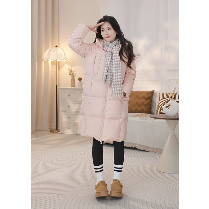 <小蓝严选>小个子定制冬季羽绒服宽松潮流防风保暖运动时尚中长款