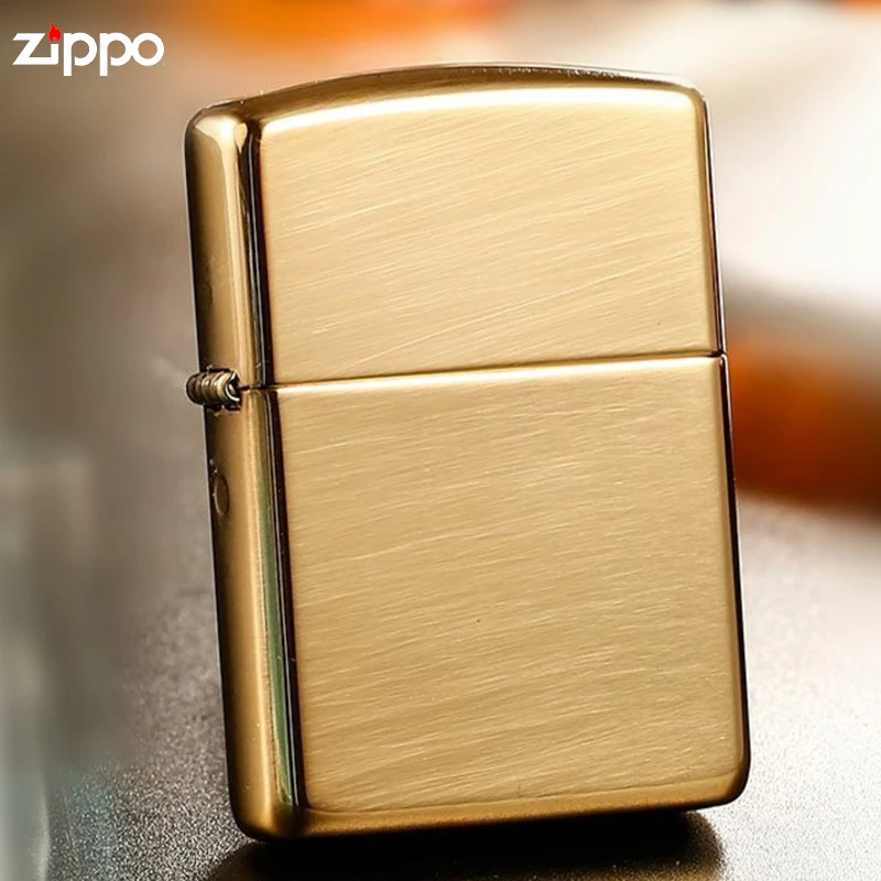 ZIPPO打火机美版原版黄铜盔甲光板镜面拉丝男士友商务礼TC8712US