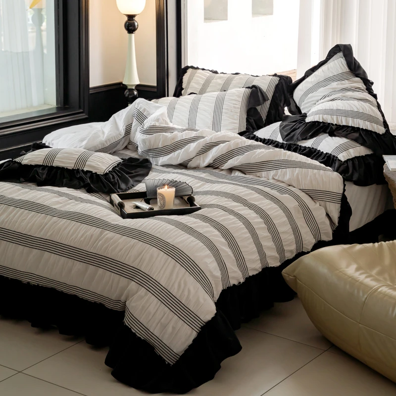 路约威格法式复古四件套全棉纯棉2024新款水洗棉床上用品网红简约