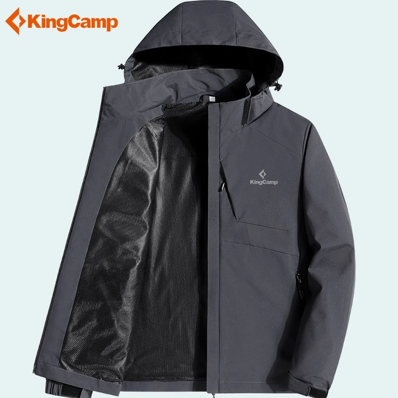KingCamp软壳冲锋衣男春秋季运动登山服外套户外防风防水夹克开衫
