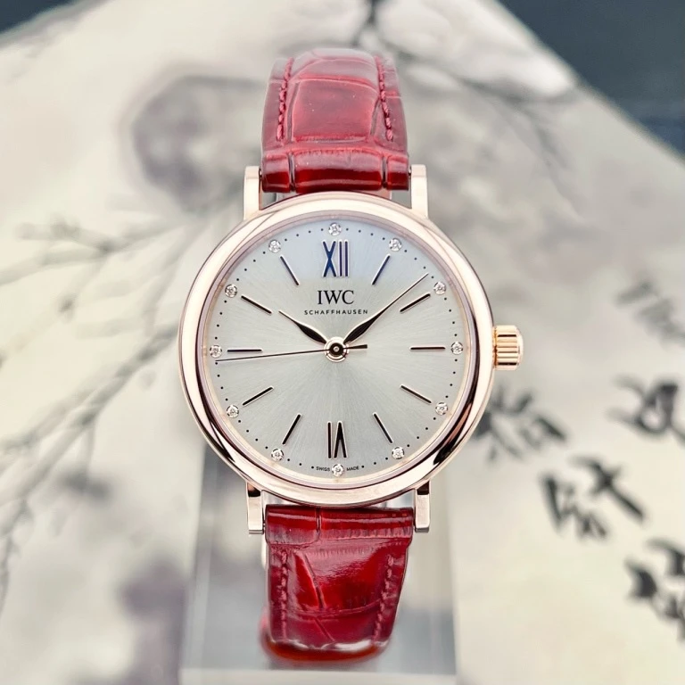99新 IWC/万国 22年全套 34mm IW357401 18k玫瑰金 原钻
