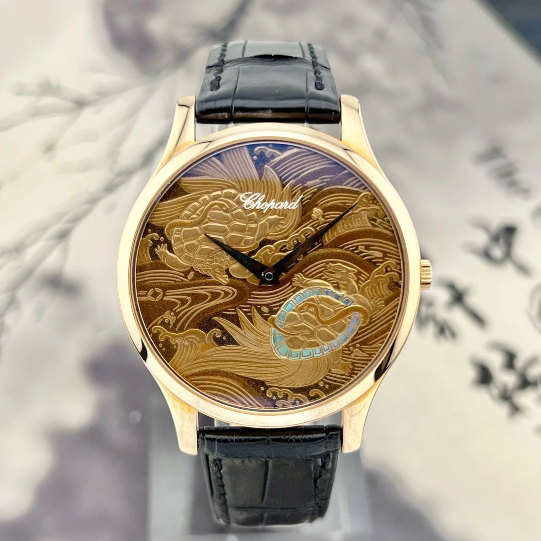 99新 Chopard/萧邦 拆单2/161902-504718k玫瑰金/古典纪念