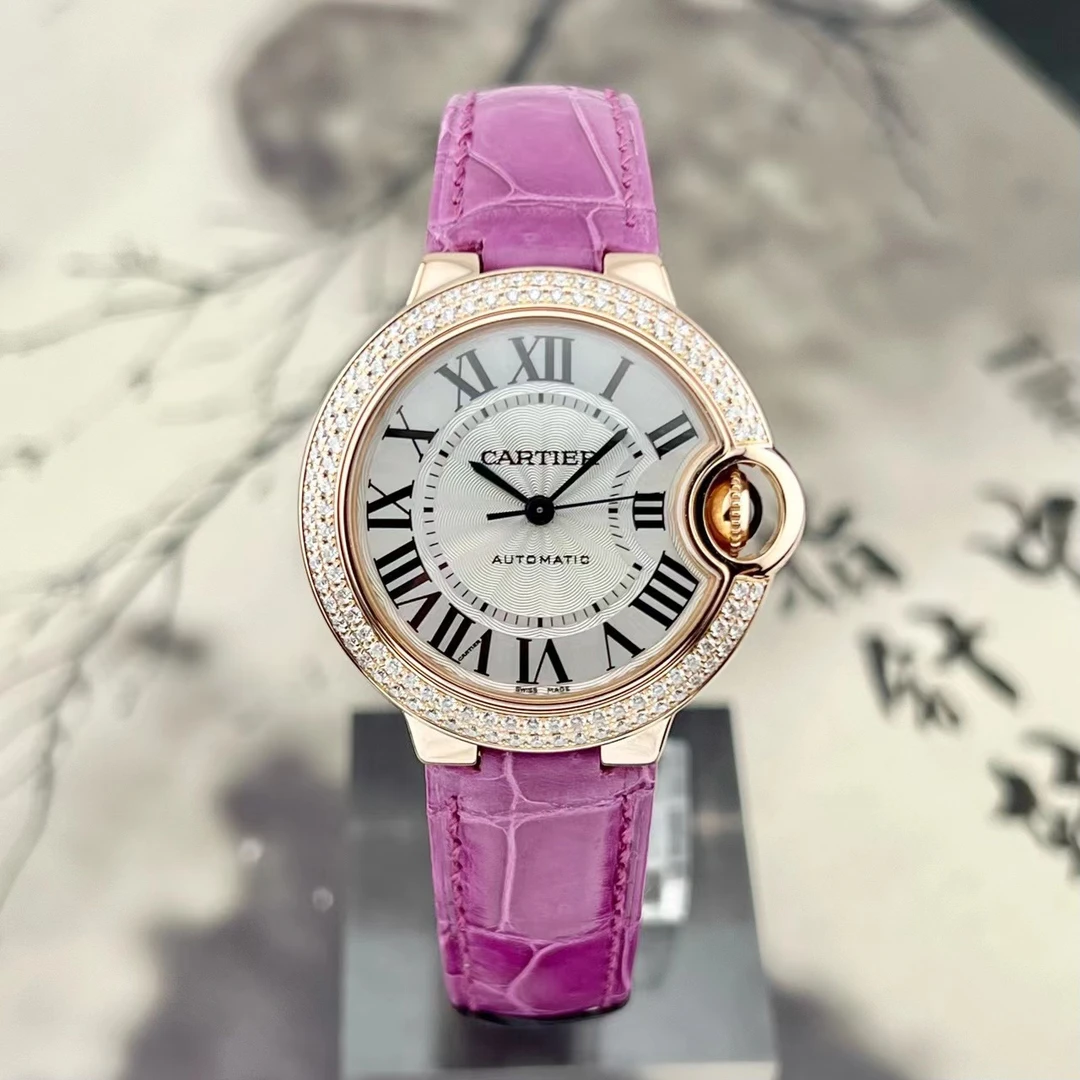 99新 Cartier/卡地亚 21年全套 33mm蓝气球 WJBB0051 原镶钻