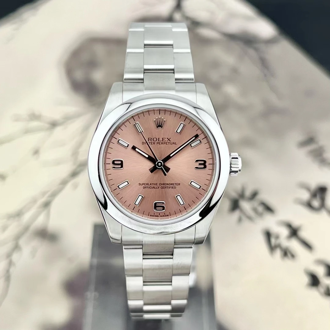 99新 劳力士 单表 31mm 177200粉面 蚝式恒动 自动机械