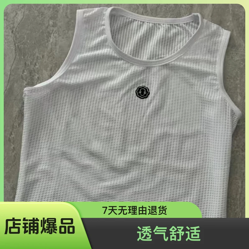 【福利单品】骑行服镂空白色排汗衫男士透气夏季休闲户外速干舒适