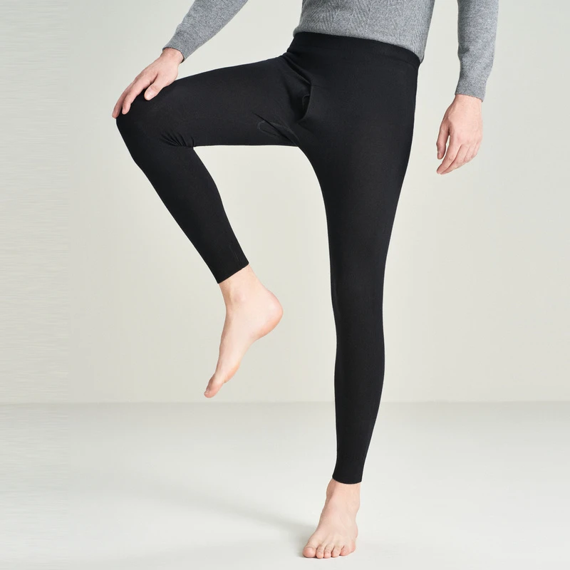 EMZ鄂尔多斯小脚裤加绒加厚保暖冬季高弹力修身线裤长裤休闲裤