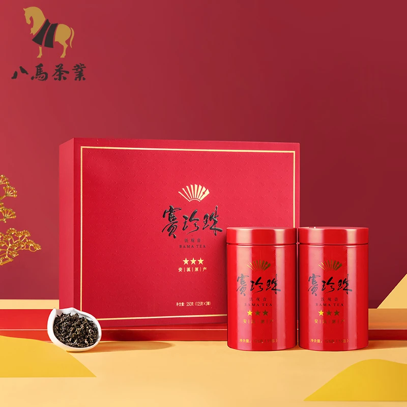 【八马茶业】高端赛珍珠三星系列 特级浓香铁观音礼盒安溪浓香型