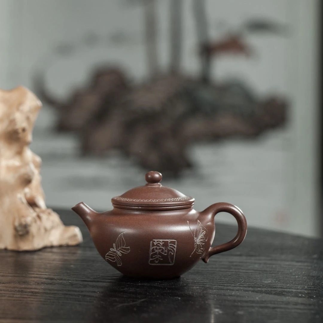 160毫升宜兴紫砂壶手工中式茶壶内推茶壶原矿底槽清秋水壶