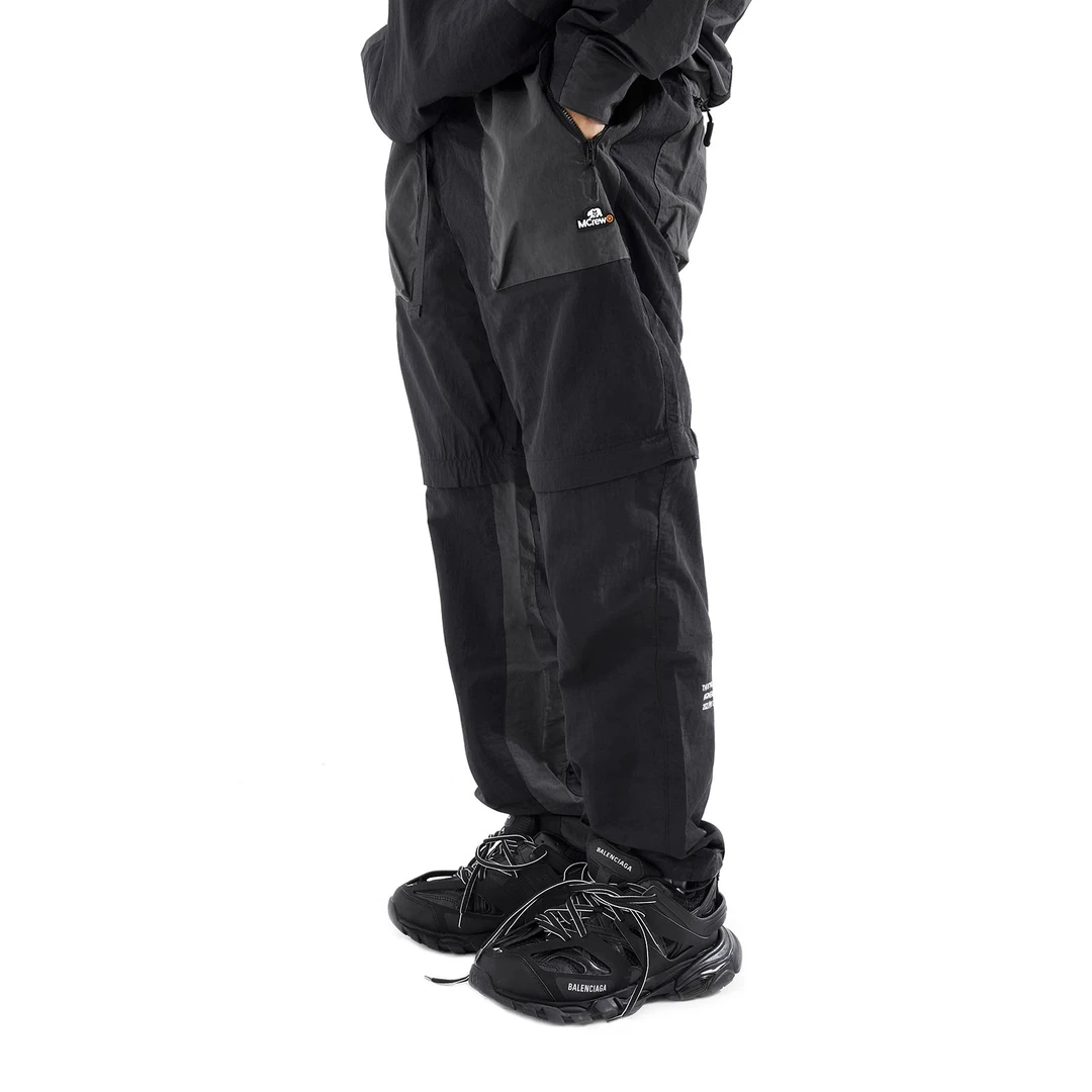 MCREW WILDNESS机能系列高街速干贴袋拼接可拆卸速干直筒工装长裤