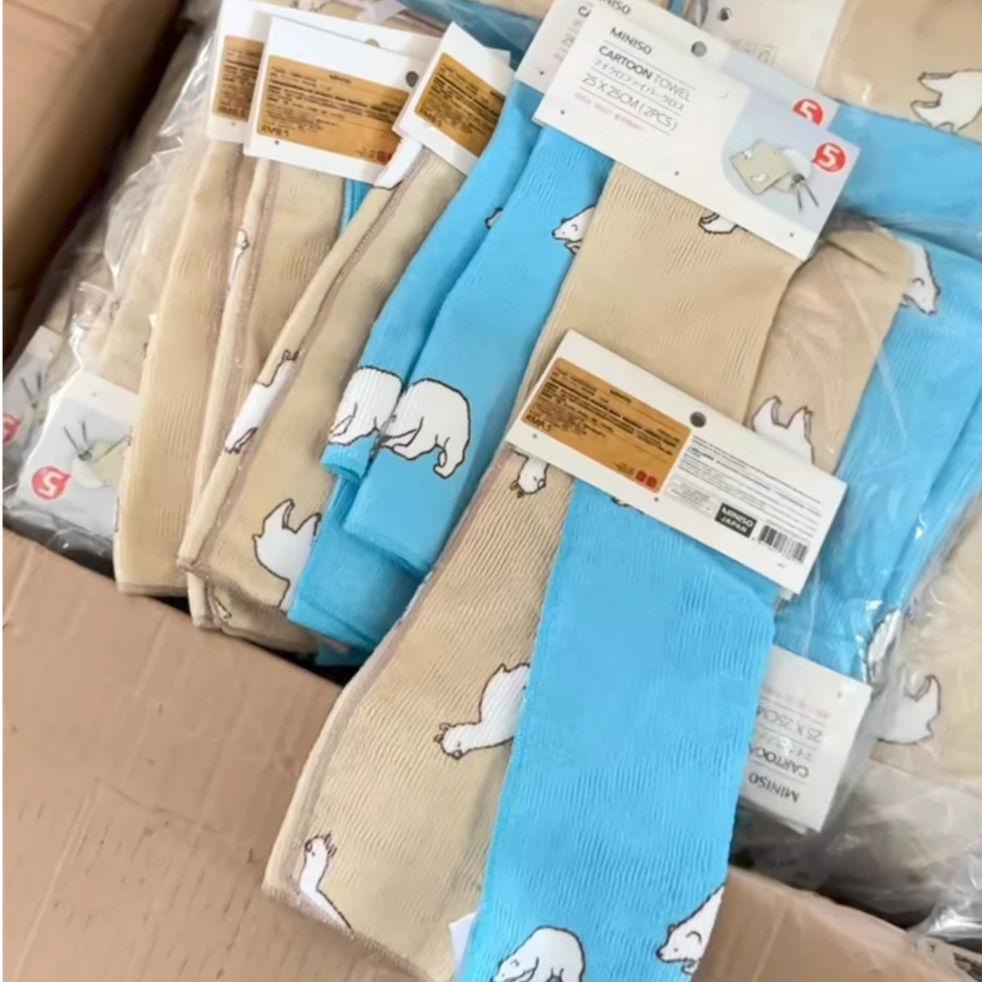 卡通动物抹布25X25CM