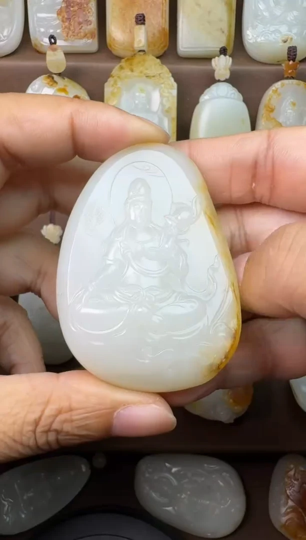 【闪购商品】和田玉颈饰未镶嵌观音尾款1.5w