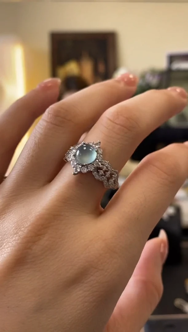 【闪购商品】翡翠戒指银S925镶嵌多样性一件发货