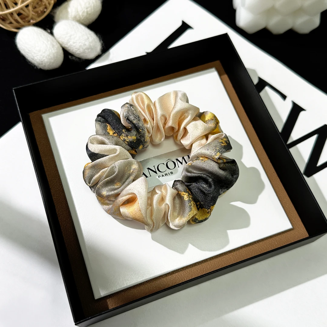 【3件8折】真丝发圈女猪大肠发圈网红新款高级气质百搭扎头发不勒发