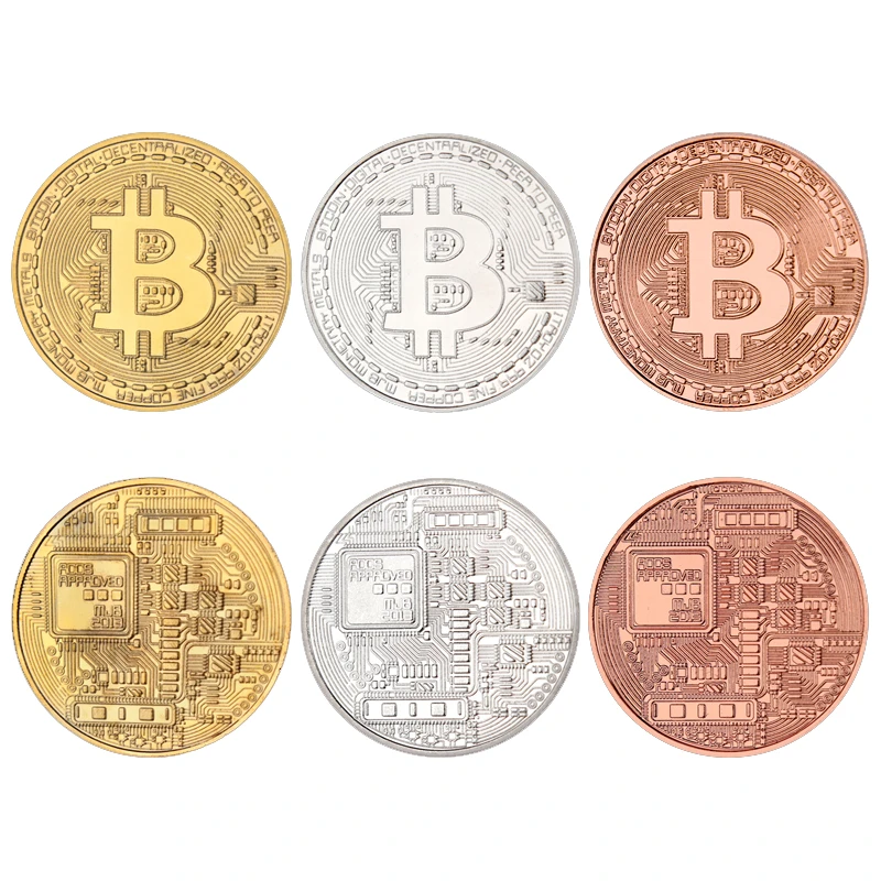 Bitcoin金币BTC外币比特钱币纪念币硬币男女朋友礼物