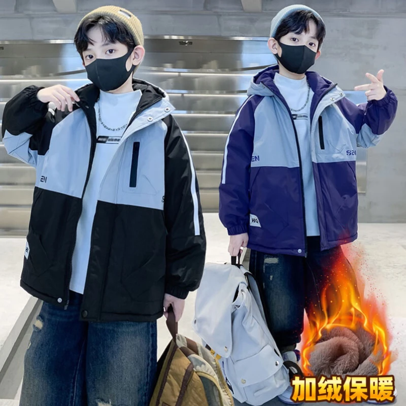 童装男童冬季蜘蛛侠棉衣儿童洋气棉袄中大童秋冬帅气保暖时尚棉服