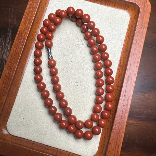 【艺品堂】8mm 南红老矿料项链 圆珠 珠宝