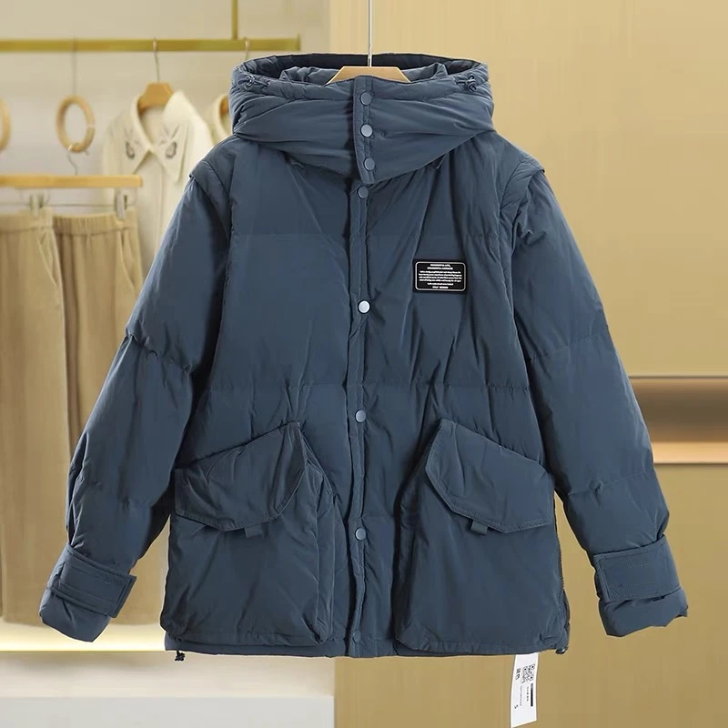 袖子帽子可脱卸厚款冬季外套