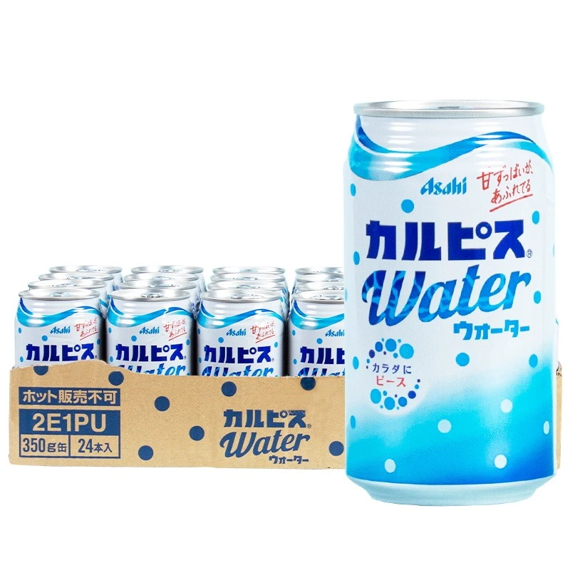 日本进口可尔必思 calpis原味碳酸乳酸菌饮料SODA气泡水350ml罐装