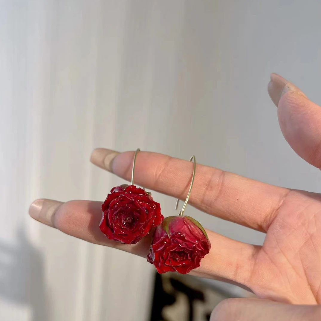 铜合金树脂耳饰 高级感耳饰夏季新款出游百搭