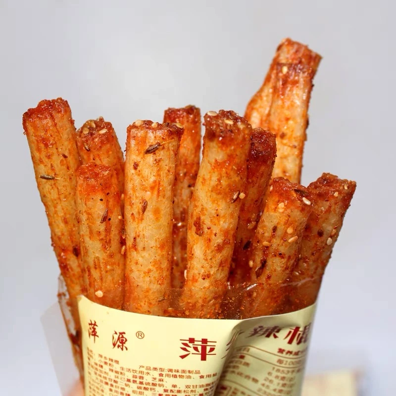 江西特产萍乡辣棍麻辣儿时手工辣条童年辣棒怀旧面筋小吃零食100g