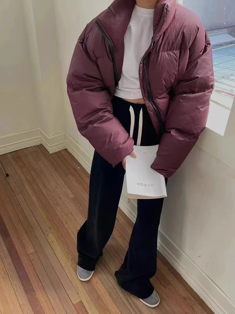 （清仓）立领科技感短款羽绒服3116