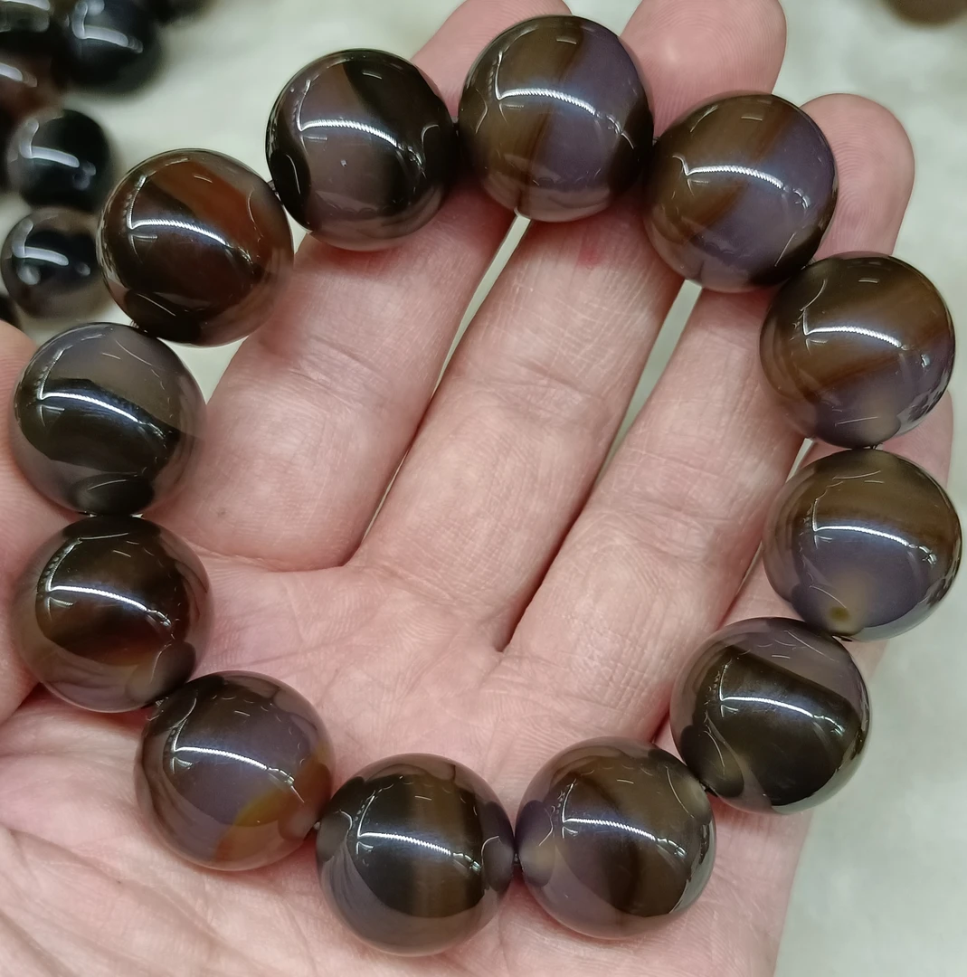 天然玛瑙18毫米男款时尚手串