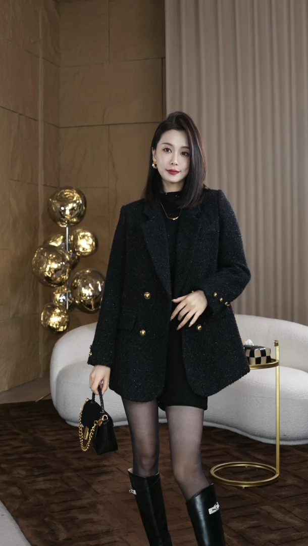 【YINGZI】90白鸭绒名媛高端气质女装冬季保暖羽绒服新款时尚洋气