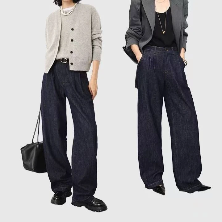 裤长104，2024新款显瘦香蕉裤直感利落柔软牛仔裤1102-1-453