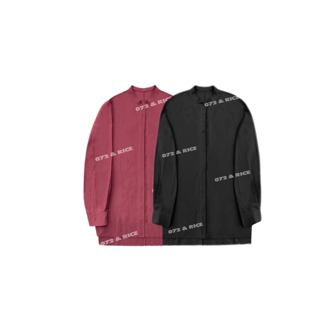 072 & RICE【沙华】桑蚕丝+棉 夏季圆领净版长袖衬衫 24QB05Z*