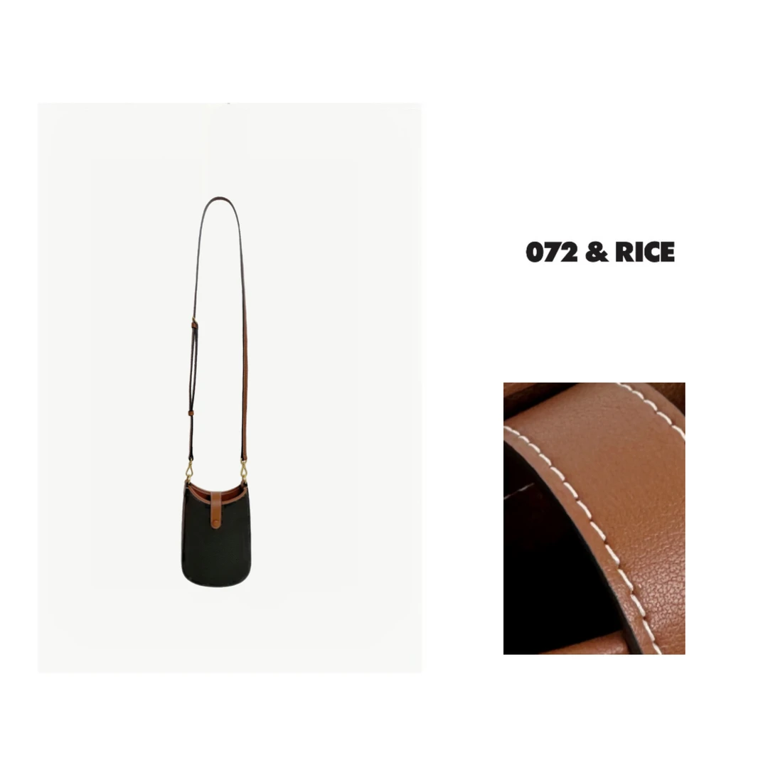 072 & RICE【凯旋手机包】时尚百搭真皮单肩斜挎包 CC5508