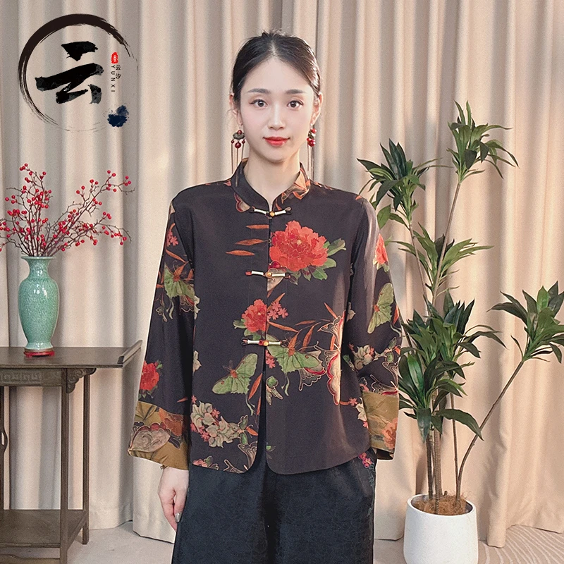 云汐6796新款显瘦百搭立领长袖短外套女装