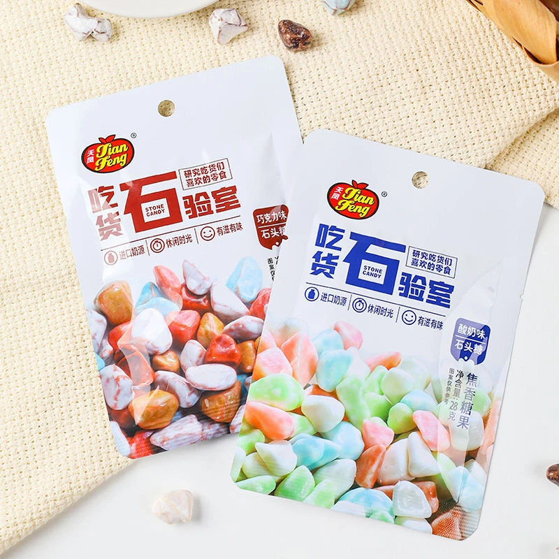 天凤糖果混合网红爆款多彩石头糖怀旧零食巧克力酸奶糖果醇香香浓