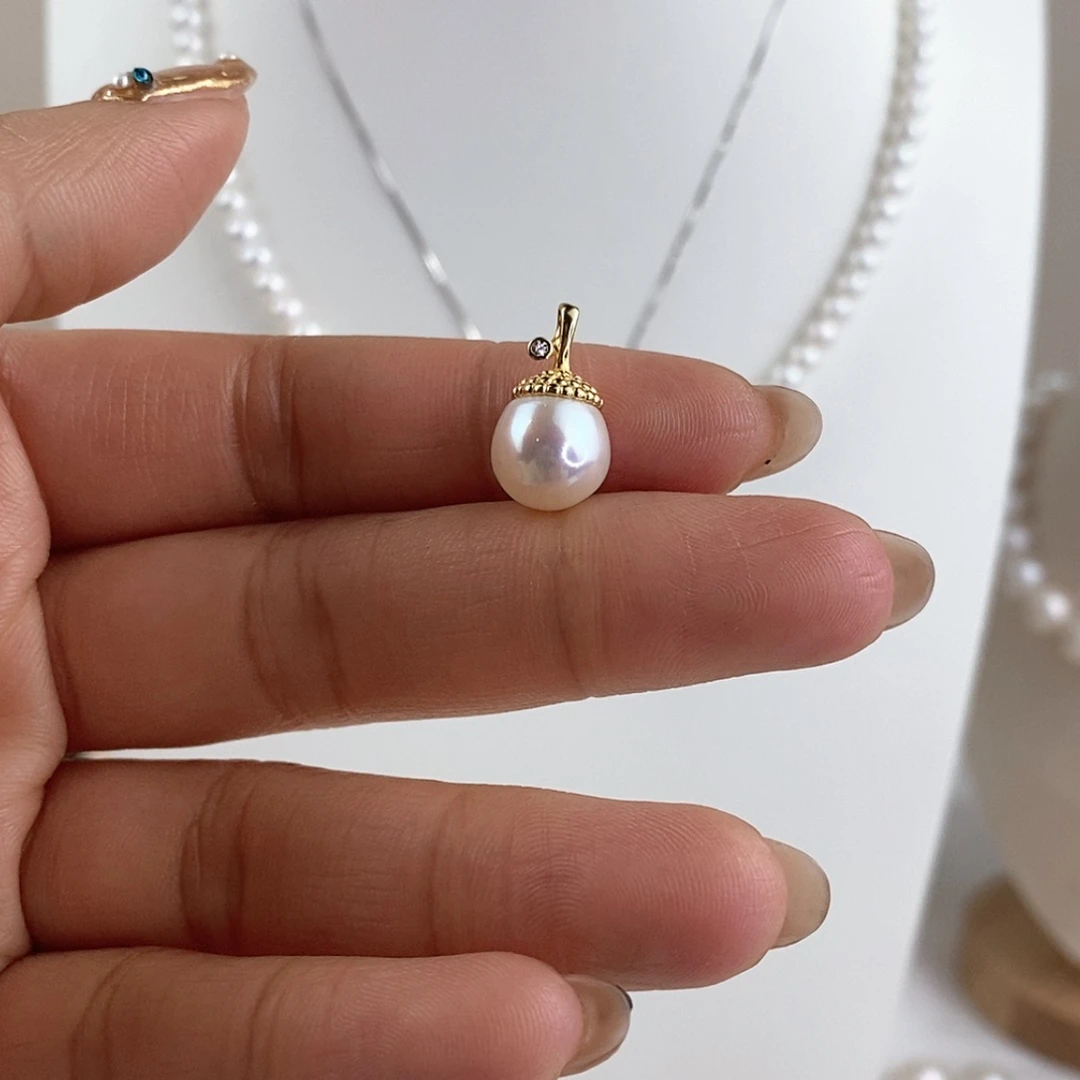 【闪购商品】淡水珍珠颈饰银S925镶嵌