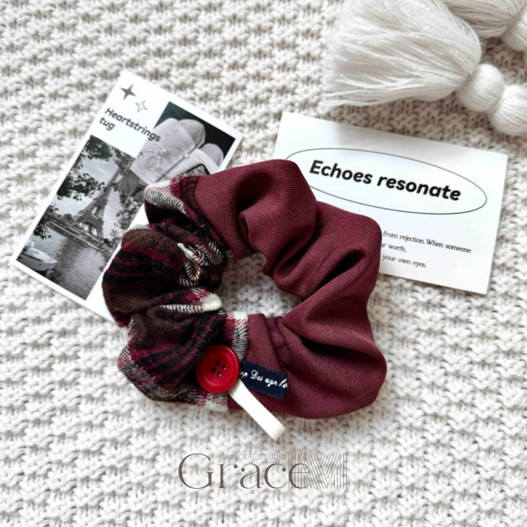 「玫瑰唱片」韩国2024秋冬上新秋冬新款发绳发圈肠圈丸子头