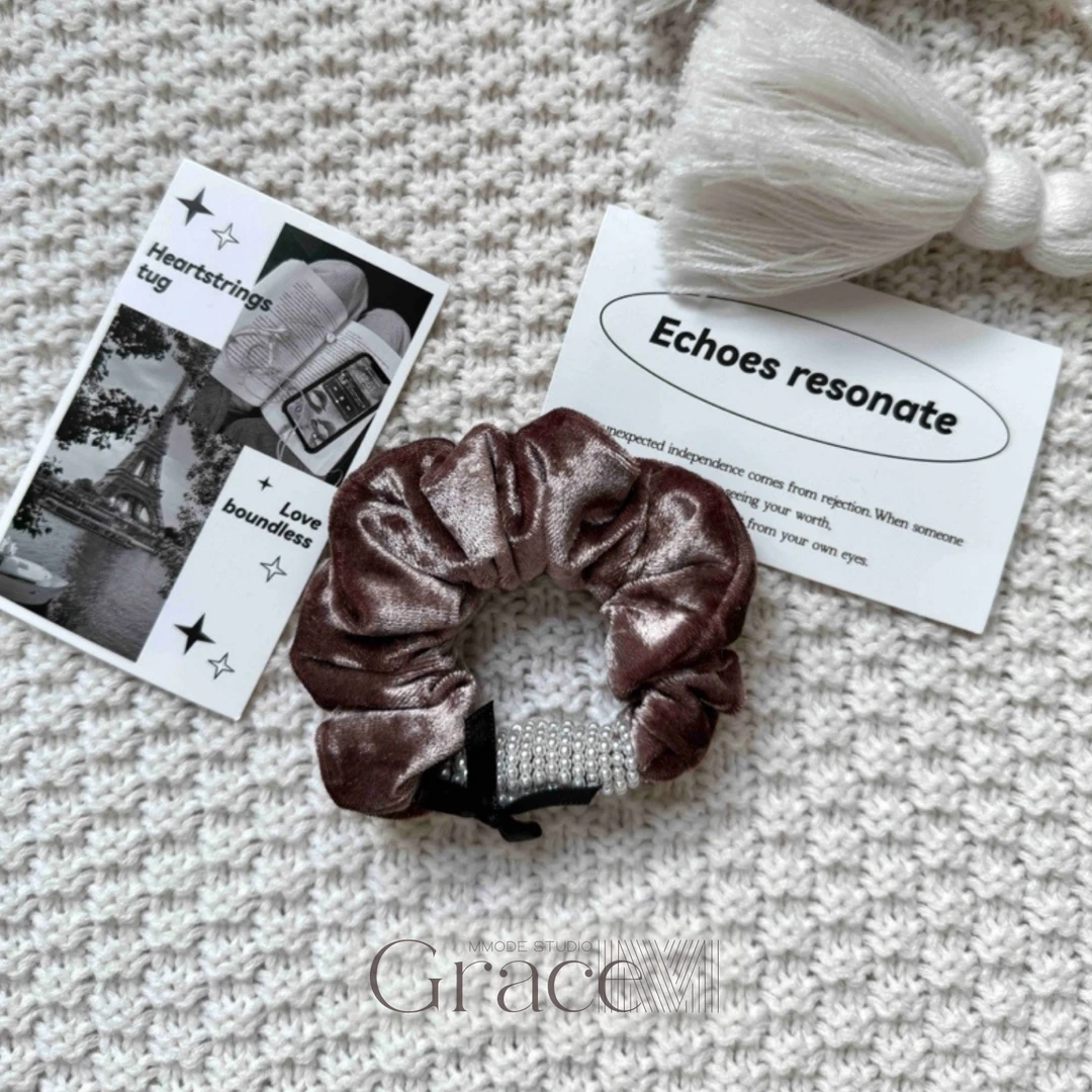 「情到深处」韩国2024秋冬上新秋冬新款发绳发圈肠圈丸子头