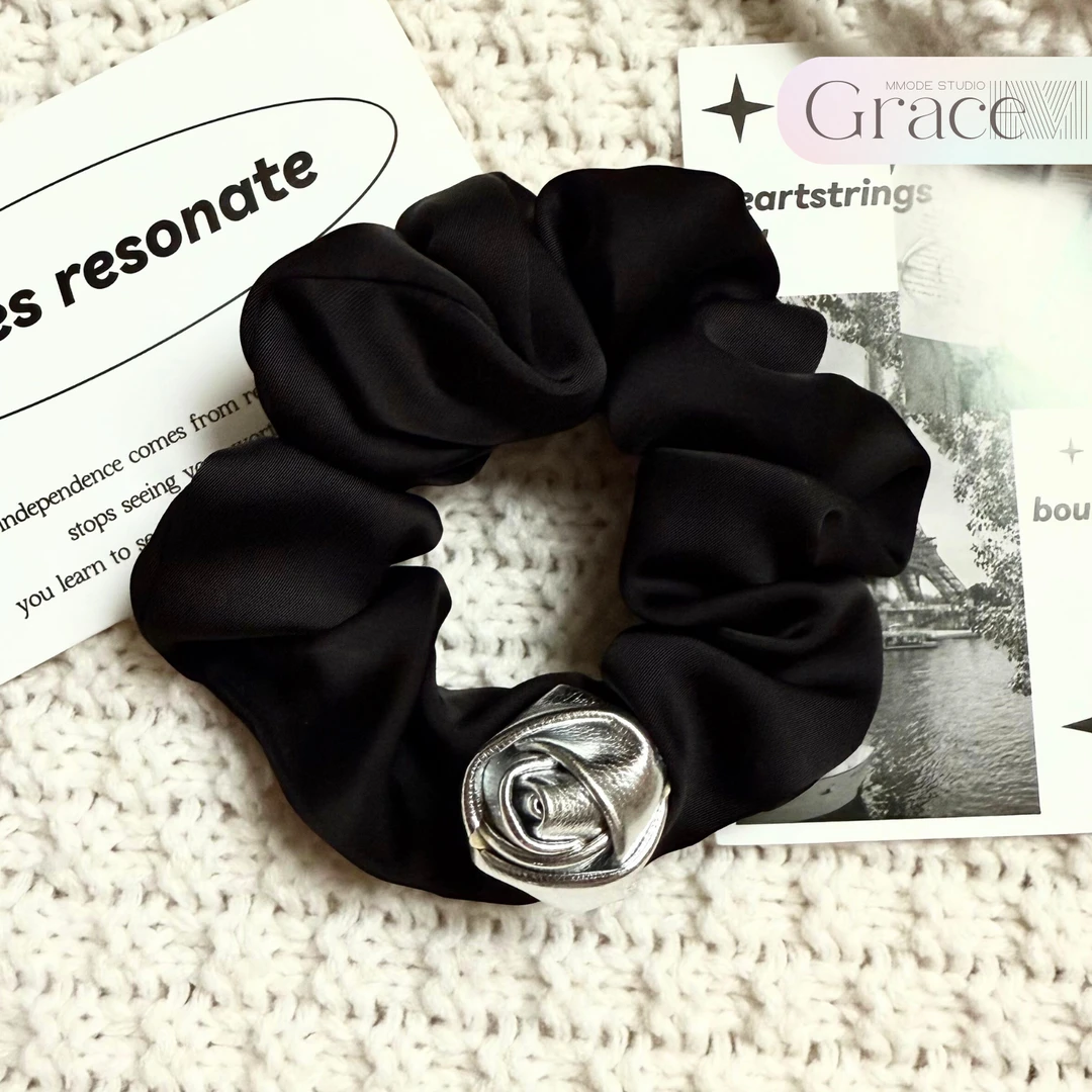 「法蕾秘境」韩国2024秋冬新款发绳发圈肠圈丸子头