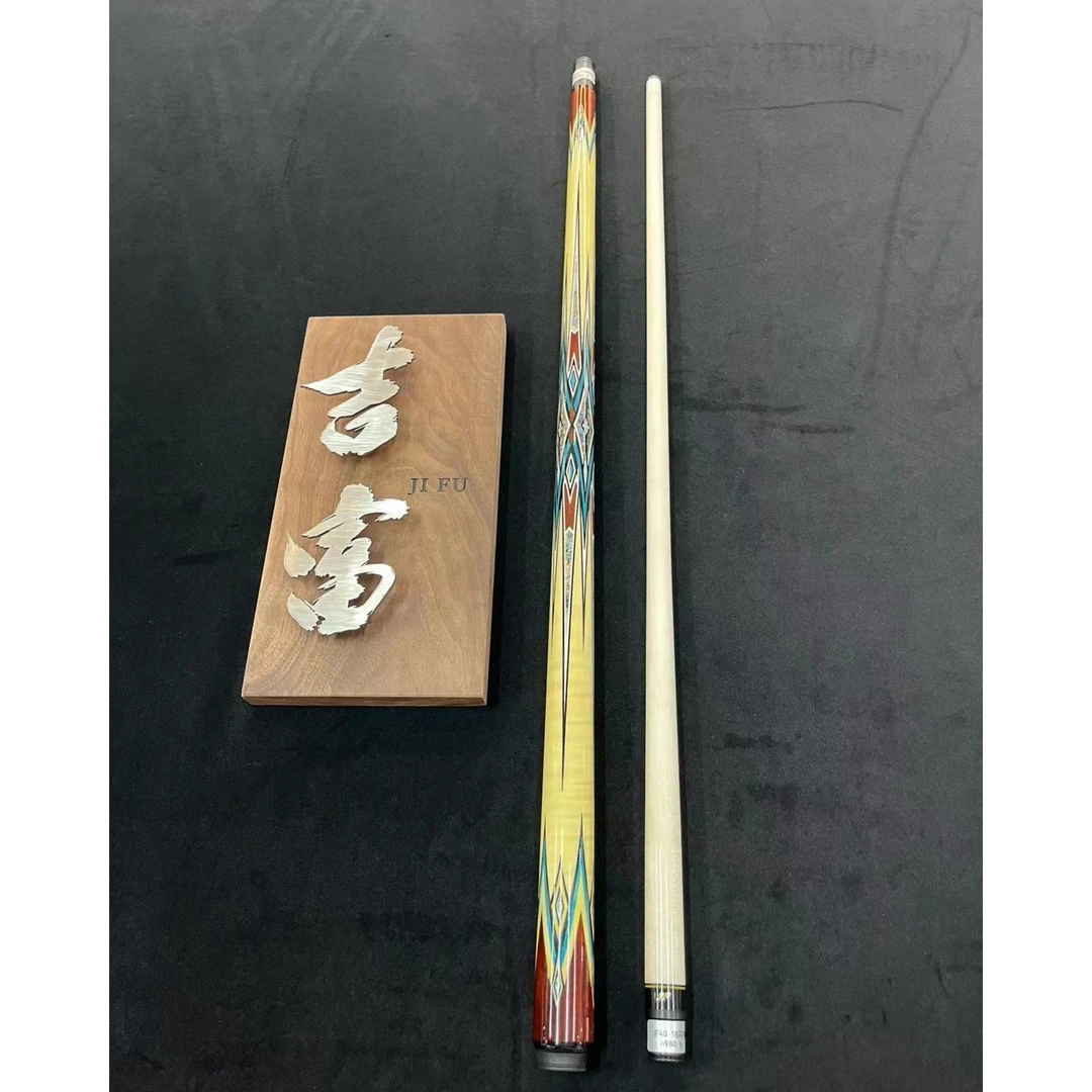 JF40-18闪电大头杆中式黑八花式九球专用球杆